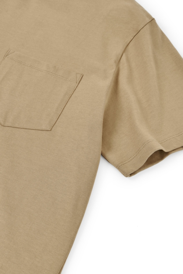 Camiseta unisex George bolsillos beige