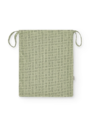 Bolsa algodón orgánico verde mimbre