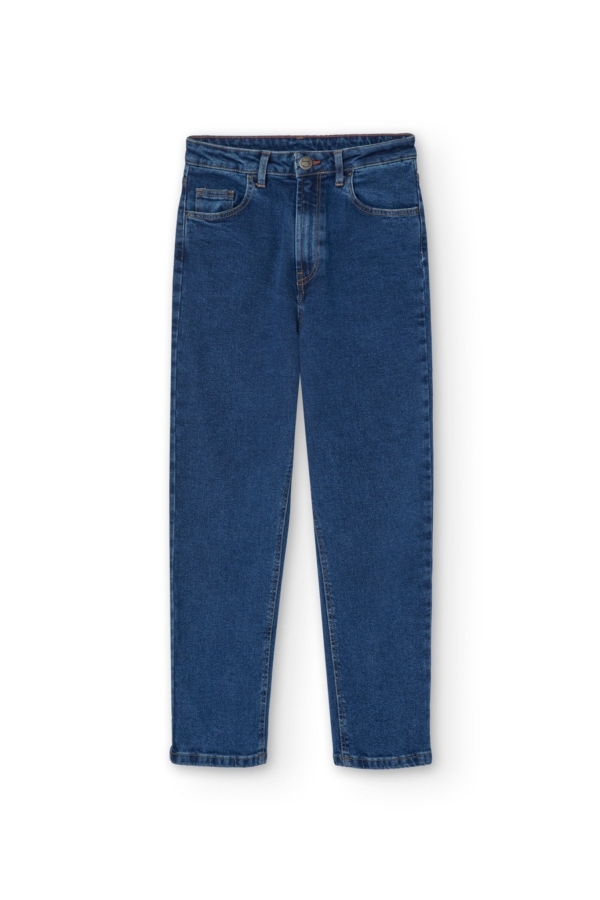 Pantalones Momfit Denim azul vintage