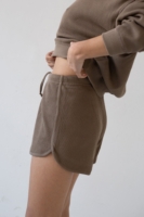 Pantalón corto Haiku Waffle en color marrón