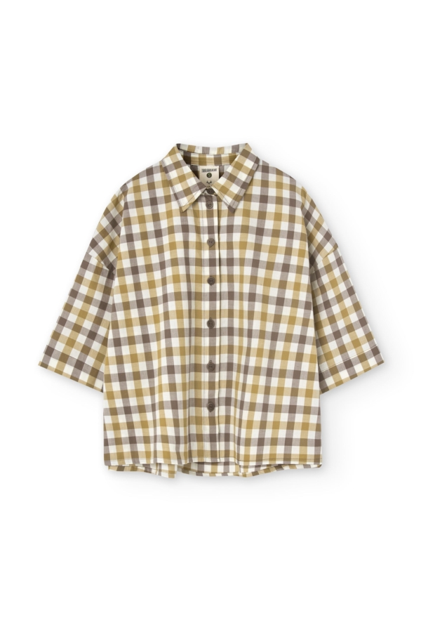 Camisa Hallow oversized vichy algodón orgánico