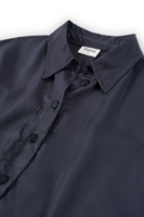 Camisa Hallow oversized Tencel negro