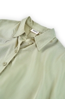 Camisa Hallow oversized Tencel verde jade
