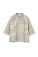 Camisa Hallow oversized Tencel estampado rastro