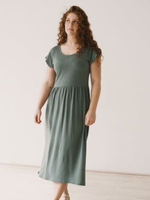 Vestido largo Hanna Tencel azul