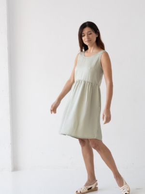 Vestido Hazel tirantes Tencel verde jade