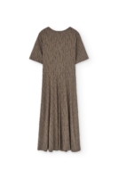 Vestido Helen cruzado marrón corteza