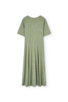 Vestido Helen cruzado verde mimbre