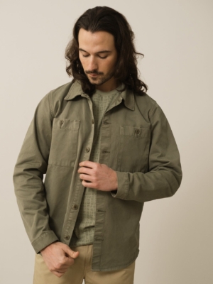 Sobrecamisa Worker Helmut Verde Algodón Orgánico