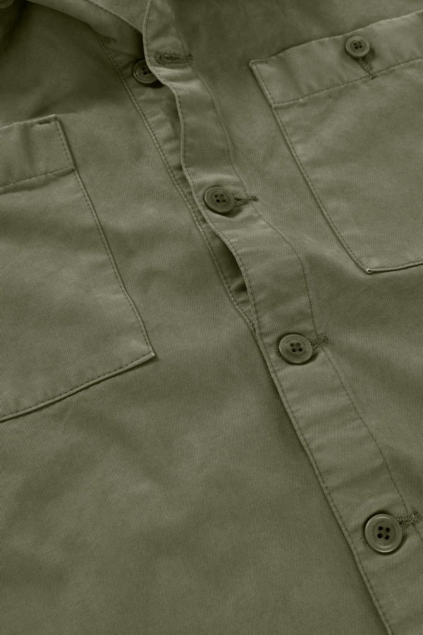 Sobrecamisa Worker Helmut Verde Algodón Orgánico