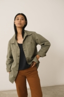 Sobrecamisa Worker Helmut Unisex Verde Algodón Orgánico