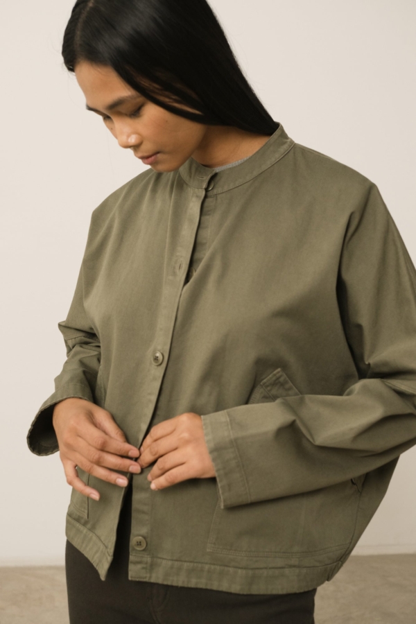 Chaqueta Henny Algodón Orgánico Verde