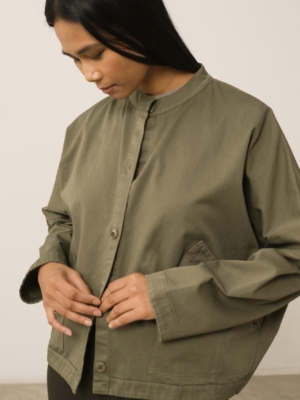 Chaqueta Henny Algodón Orgánico Verde