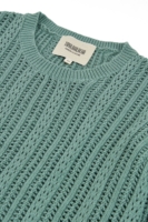 Jersey calado azul claro