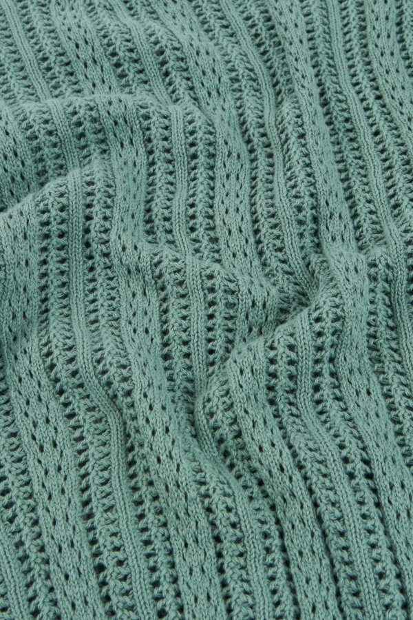 Jersey calado azul claro