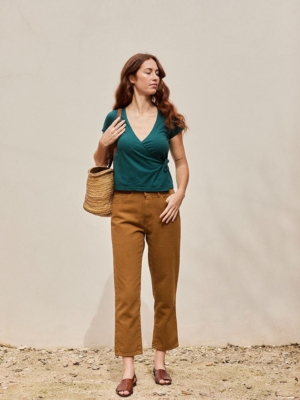 Pantalón Straight Juliet Mostaza