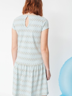 Vestido Miranda tipo charlestón en estampado flechas