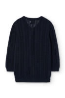 Cardigan Calado Bibi Azul