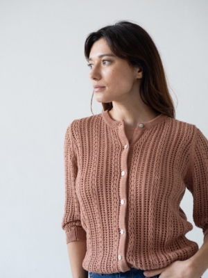 Cardigan Calado Bibi Rosa