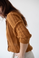 Cardigan Calado Bibi Terracota