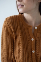Cardigan Calado Bibi Terracota