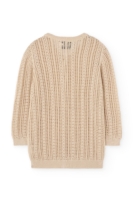 Cardigan Calado Bibi Beige