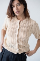 Cardigan Calado Bibi Beige
