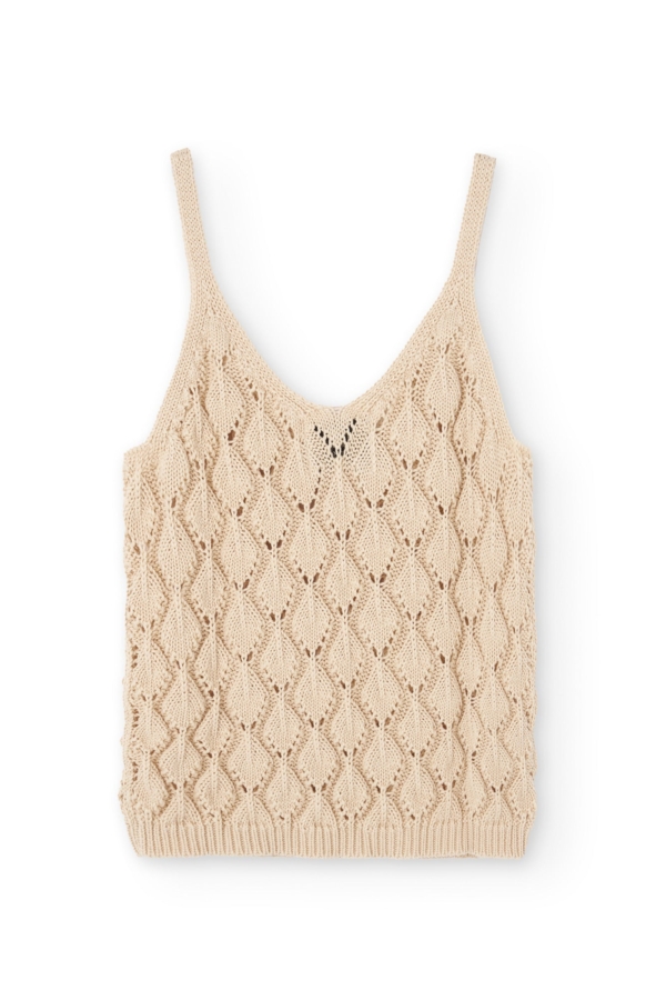 Tank Top Basile calado Beige