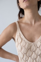Tank Top Basile calado Beige