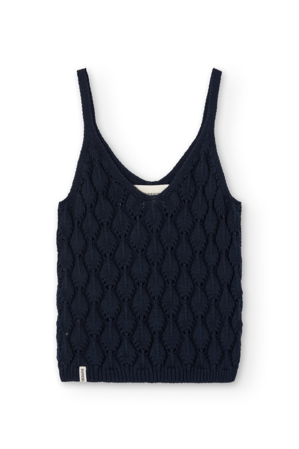 Tank Top Basile calado Azul