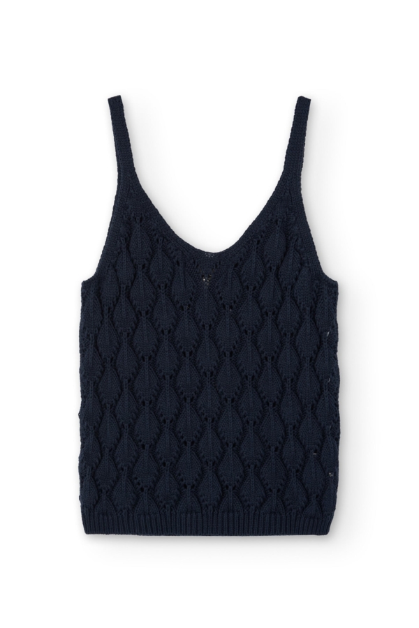 Tank Top Basile calado Azul