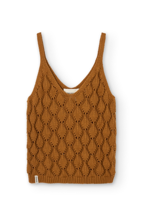 Tank Top Basile calado Terracota