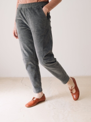 Pantalón pana algodón orgánico azul