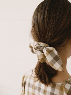 Turbante vichy algodón orgánico