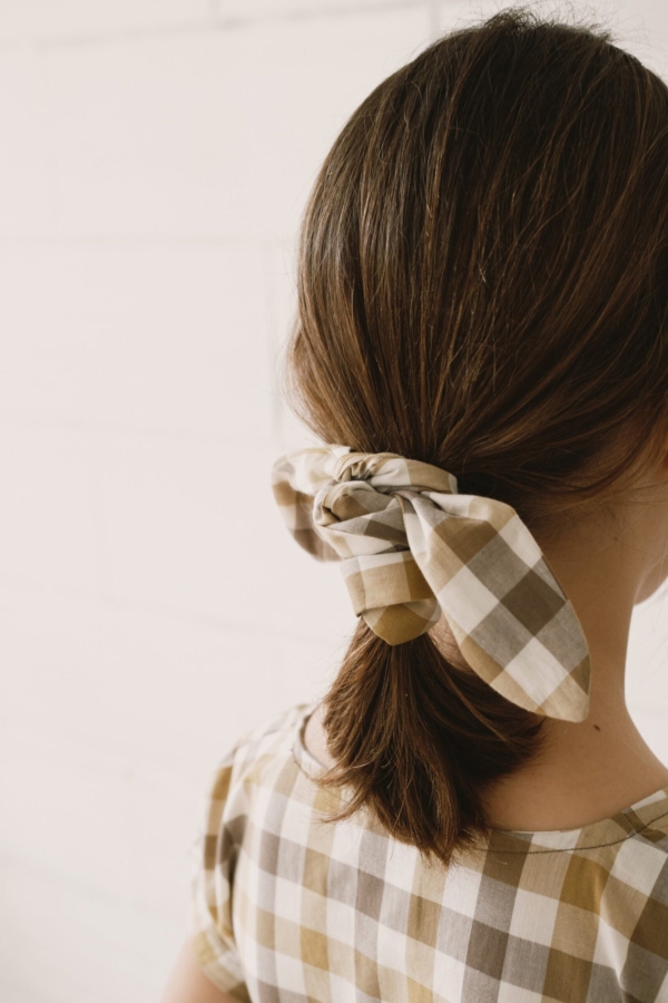 Turbante vichy algodón orgánico