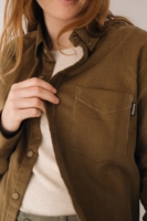 Camisa micropana unisex marrón