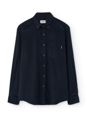 Camisa micropana azul marino