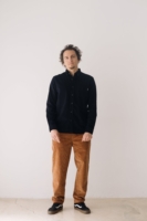 Camisa micropana azul marino