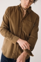 Camisa micropana unisex marrón