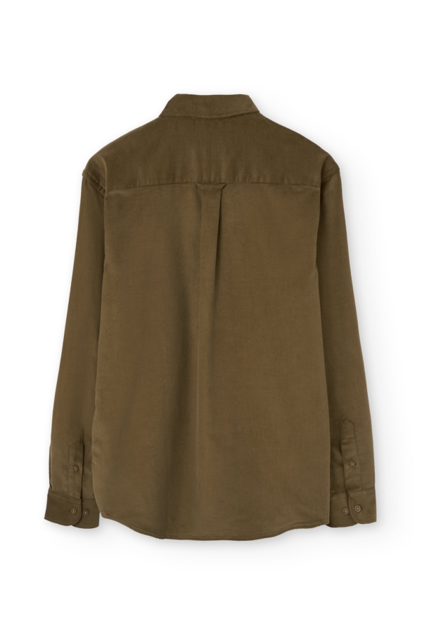 Camisa micropana unisex marrón