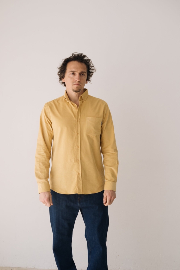 Camisa micropana unisex amarillo