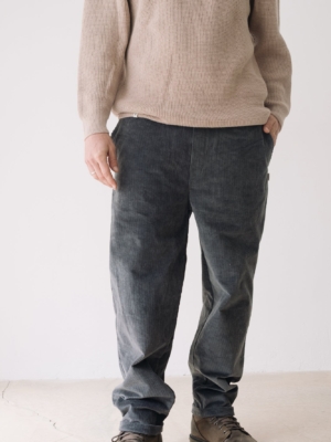 Pantalón pana oversized algodón orgánico azul