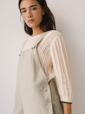 Peto de sarga verde salvia