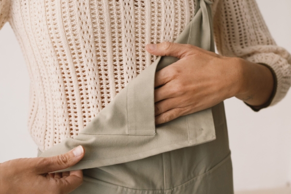 Peto de sarga verde salvia