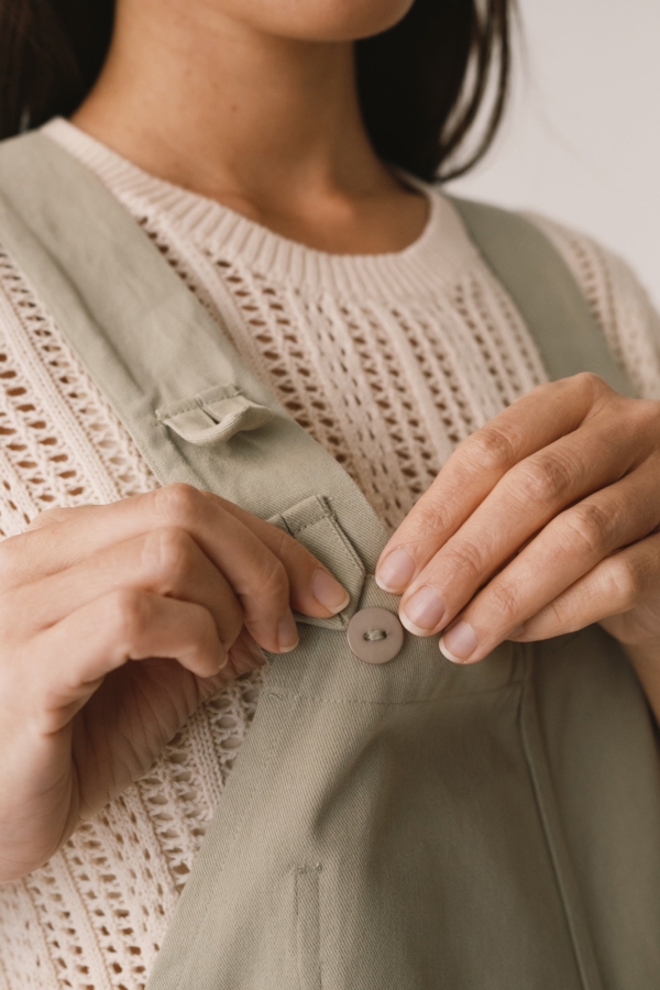 Peto de sarga verde salvia