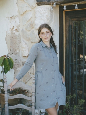 Vestido camisero Scarlette verde