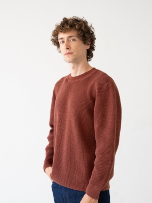 Jersey Tam granate Grosella en algodón orgánico