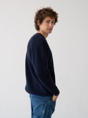 Jersey Tam azul marino en algodón orgánico