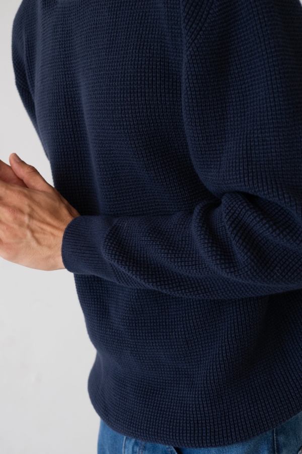 Jersey Tam azul marino en algodón orgánico