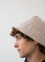 Gorro Tao blanco en lana merino